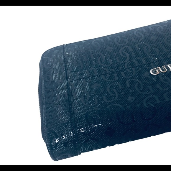 GUESS Signature Printed Zip Around Wallet Black One Size - Picture 12 of 13